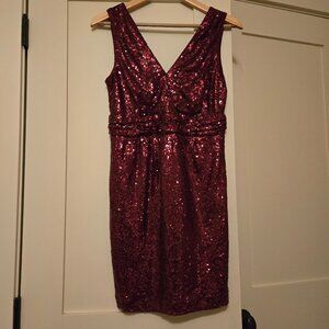 Red, sequin, dress from Lulus, size small